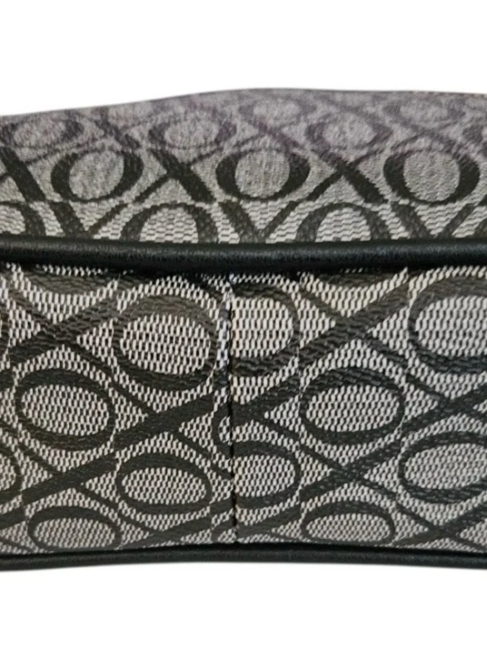 XOXO Black and Gray Logo Crossbody with Coin Pouch